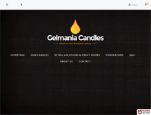 Tablet Screenshot of gelmaniacandles.com